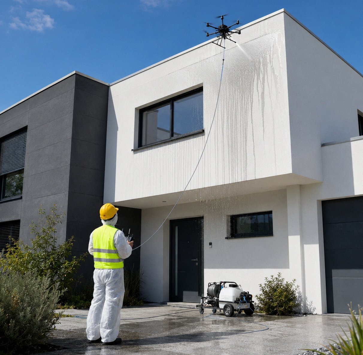 Inspection de toiture par drone