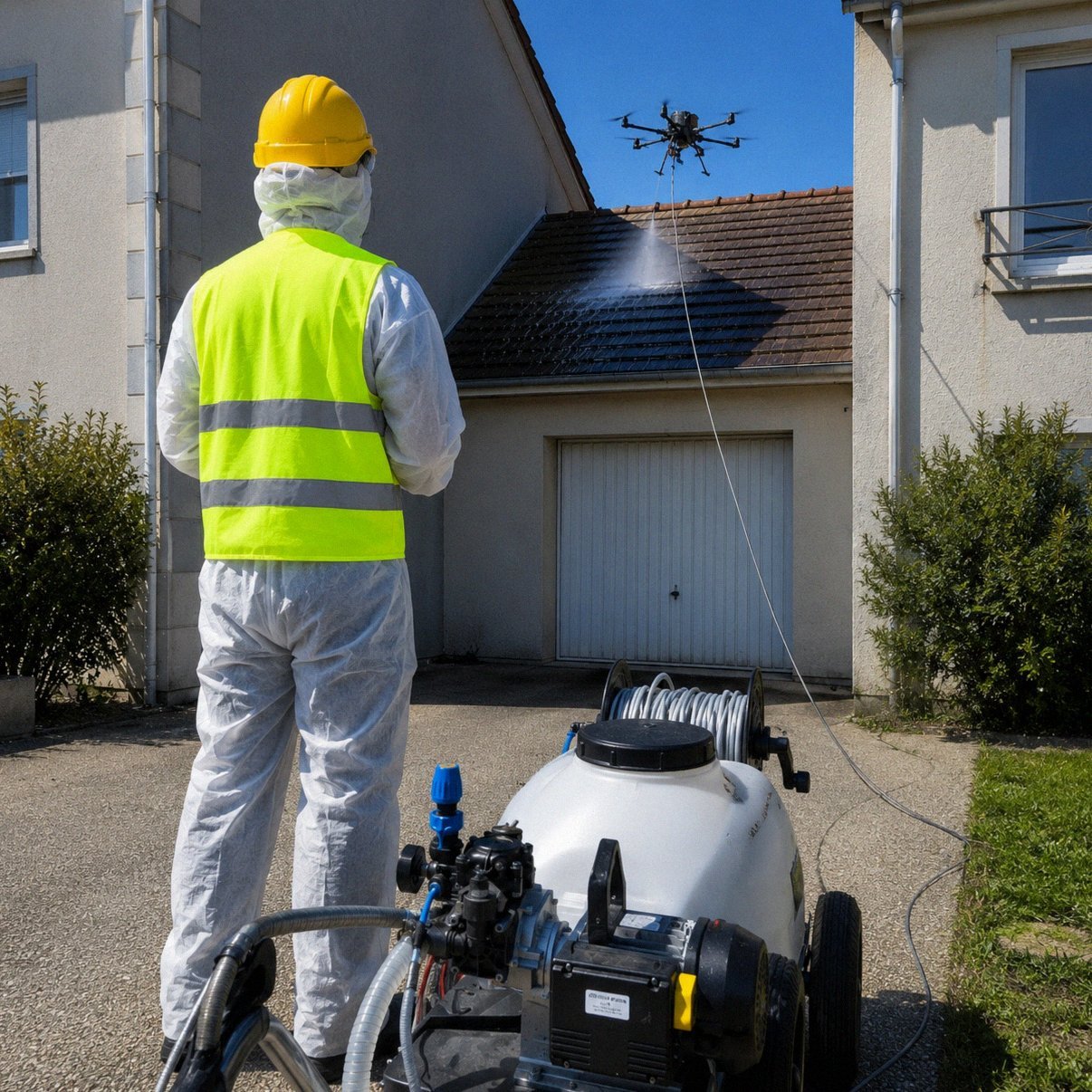 Inspection de toiture par drone HD AltaClean a Versailles (78)